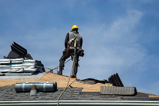 Professional Roof Replacement technician working in Danbury, NH